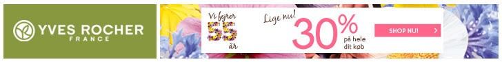 Yves Rocher 55 års jubilæum spar 30%